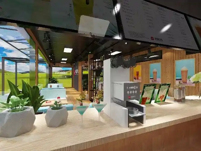 冷饮店装修效果图