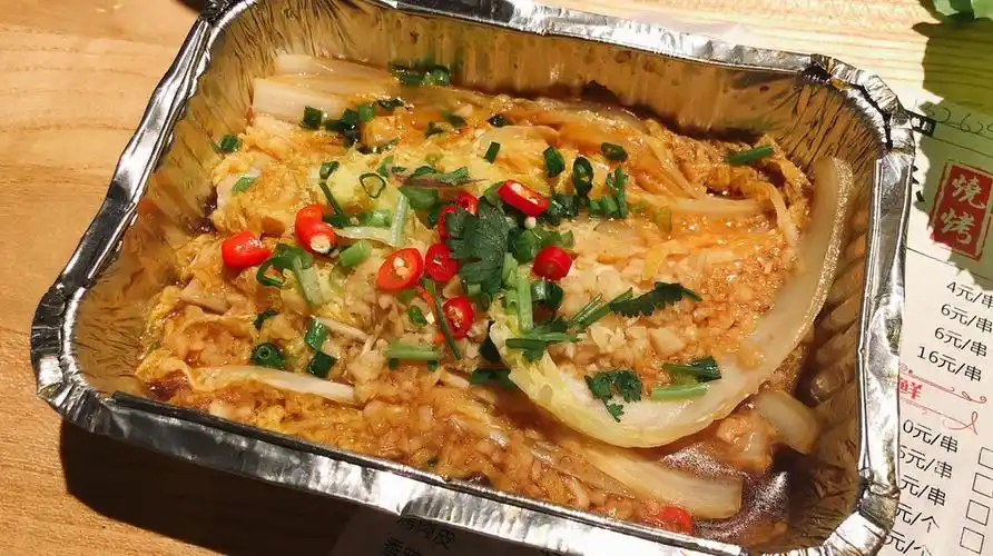 锡纸娃娃菜图片