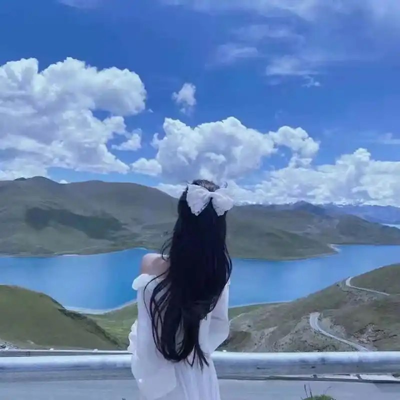 面向天空的女生头像 .并不是所有的故事都有后来