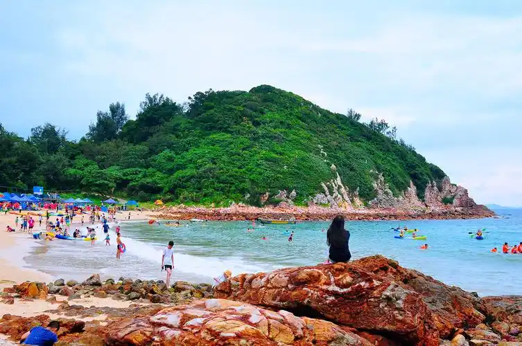 随拍惠州大亚湾三门岛月亮湾海滩