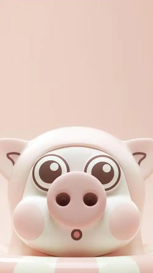 可爱的卡通猪俏皮呆萌写真