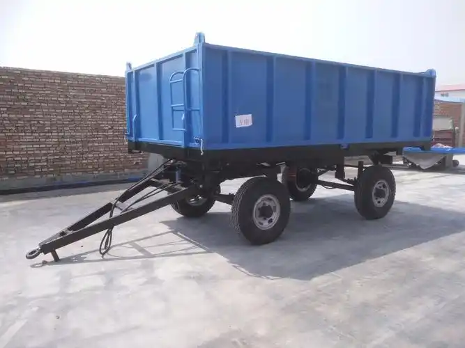 拖斗 拖拉机拖车 农用挂车 2吨农用拖车 液压自卸拖挂车斗