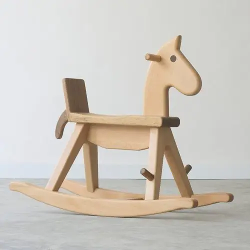 时光木马 原木手工木蜡油摇马