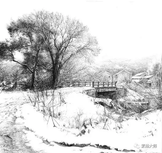 中国实力派钢笔画家,徐亚华钢笔风景画!