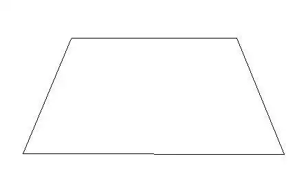 一个等腰梯形,分成四部分,这四部分要全等,帮忙设计一下