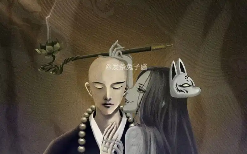 《一念成魔,一念成佛》动态插画