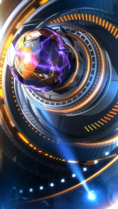 机械科幻背景psd分层素材