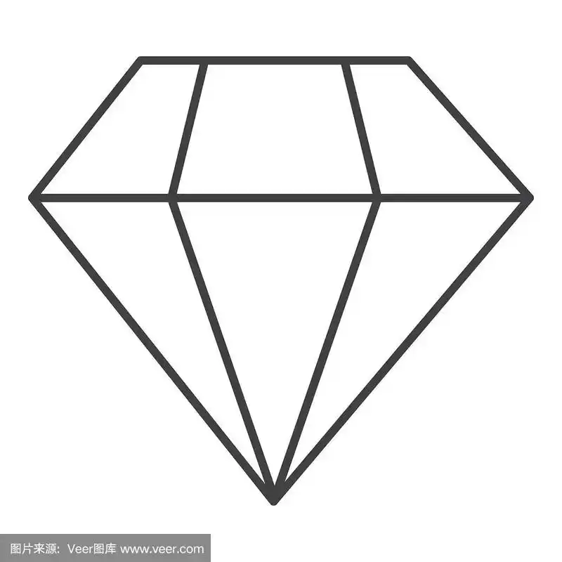 菱形线矢量图标