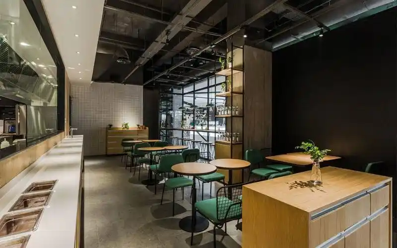 健康轻食主义——沙拉店的绿色新设计