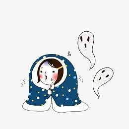 冬天,缩成团,冷得发抖的女孩