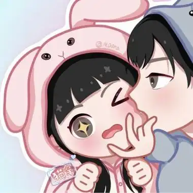 可爱卡通闺蜜情侣头像两人留下了最动人的美好