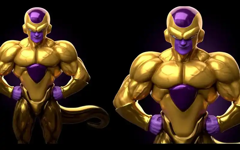 【七龙珠】这个【黄金弗利萨】建模要是火了,我tm手抄点赞这个视频的