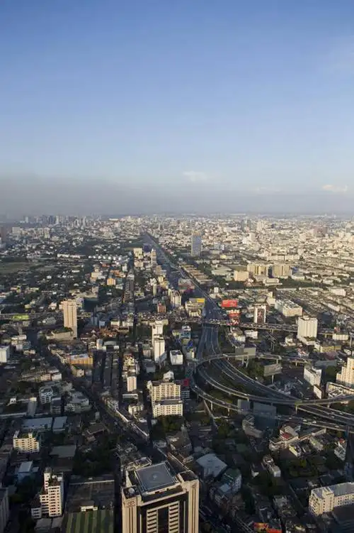 无人,竖图,俯视,航拍,室外,天际线,城市,曼谷,泰国,亚洲,首都,摄影