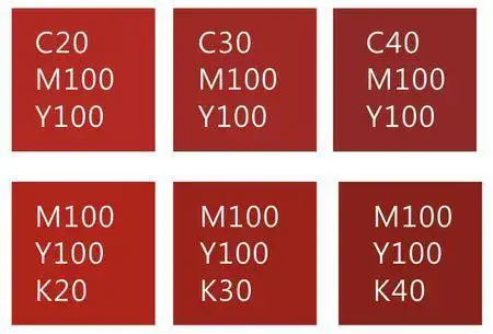 关于中国红的cmyk色值的图片及评论