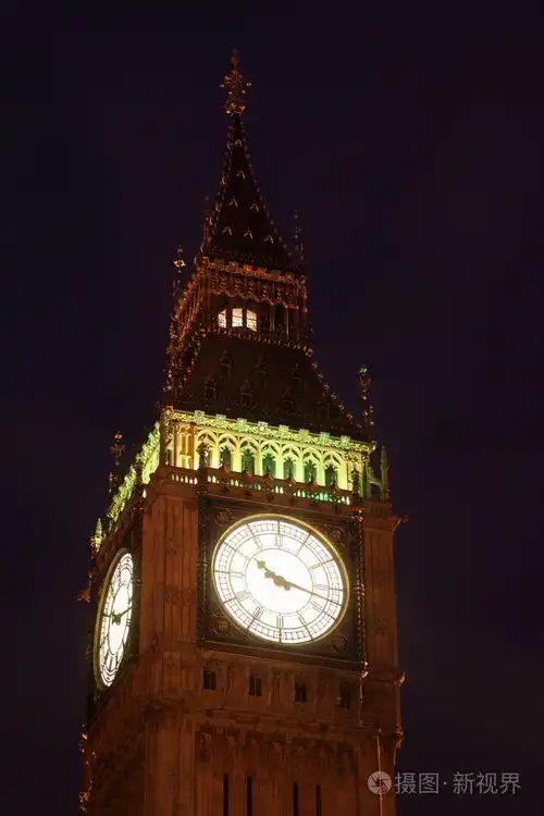 在晚上伦敦英国大笨钟