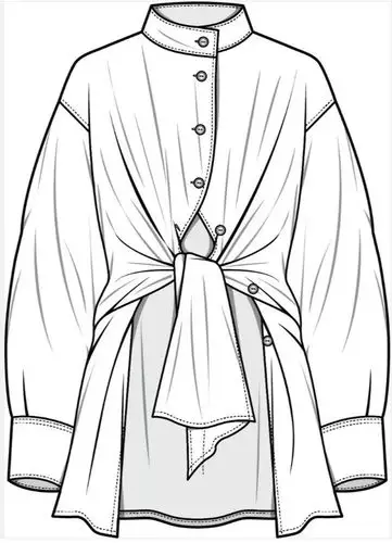 100款男女外套款式图模板合集