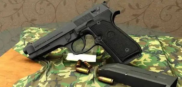 第三把是伯莱塔92f手枪,这一把手枪曾被某杂志列为世界上最知名的手枪