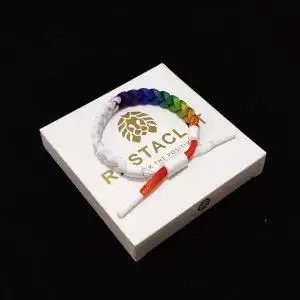 潮流小狮子手链渐变系列usa蓝白黑白渐变情侣学生编织手环