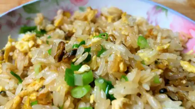 薄壳米炒饭,潮汕澄海人家常主食,家乡的味道