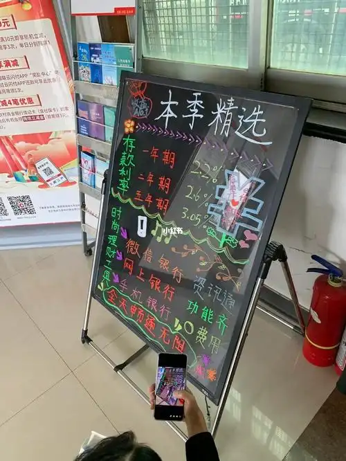 银行小黑板
