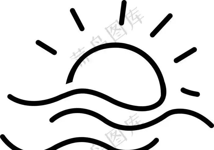 logo 简易 太阳 图标图片ai矢量模版下载 - 菜鸟图库