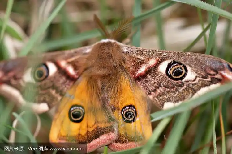 帝王蛾特写镜头