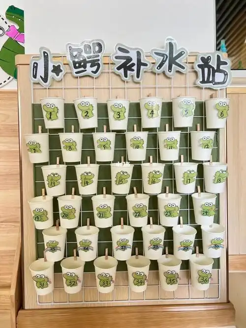 幼儿园喝水区环创