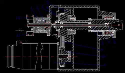 谁有数控铣床主轴装配图,主轴图?