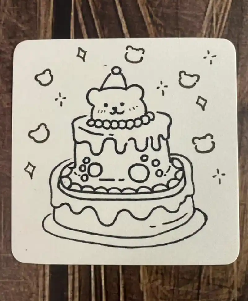 生日蛋糕简笔画素材