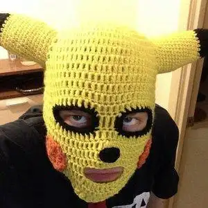 毛线头套搞笑图片