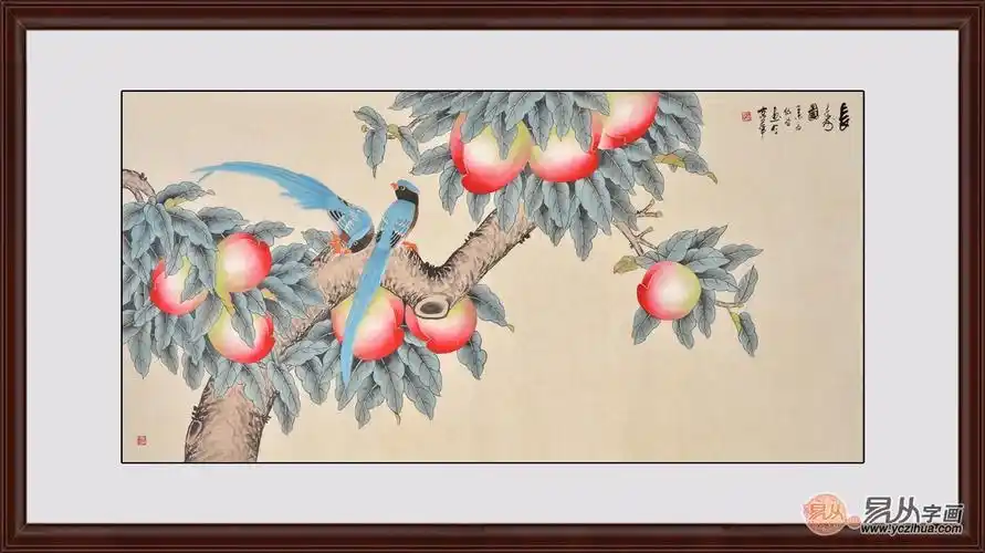 给老人祝寿送礼的寿桃画值多少钱