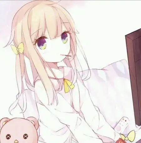 卡通人物吃着棒棒糖的图片萌萌哒