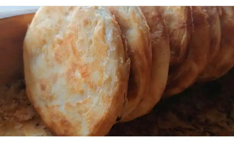 烧饼现烙山东特产泰山油酥五香火烧老面发面白面烧饼手工主食5个装