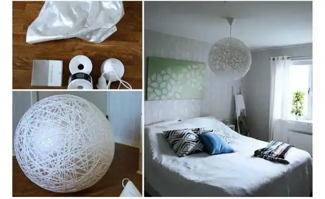 健身球可以帮助你做出这种令人惊叹的纱灯罩