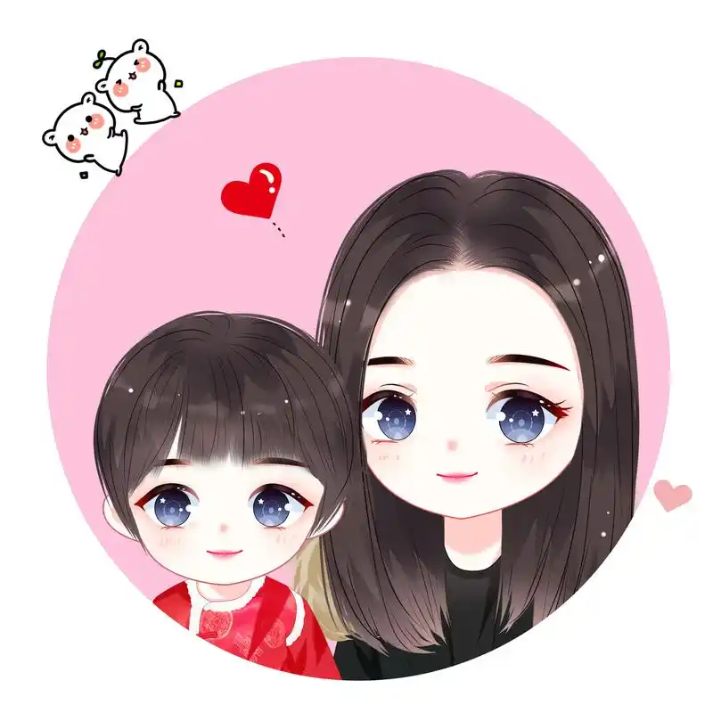 亲子头像设计,母子,一家三口,四口微信头像,总有你喜欢的