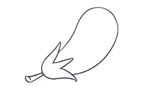 茄子简笔画图片