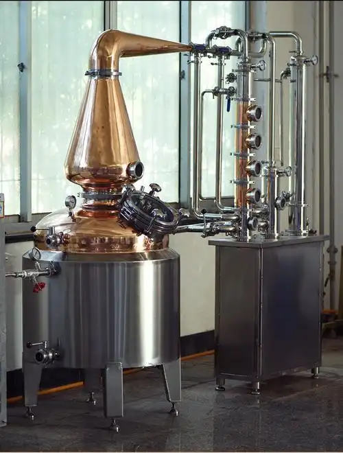 200l白兰地蒸馏机酒酿酒设备高度酒精蒸馏器帝伯仕厂家直销