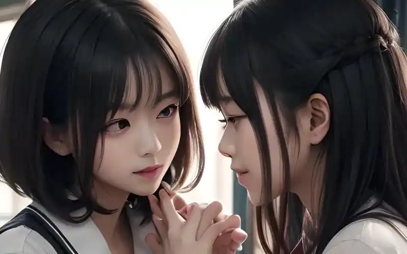 ai绘画横屏壁纸:校园jk姐妹花(简介有壁纸,求支持关注)