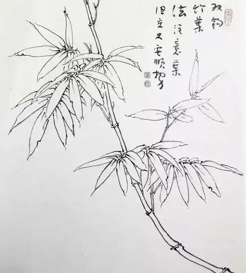 国画课堂《竹子的画法》