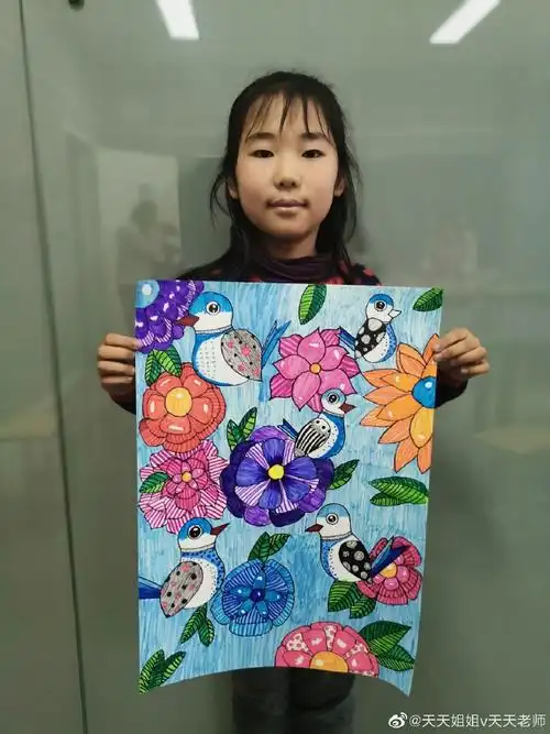 儿童创意美术##儿童画##儿童线描画##儿童画线描课资料