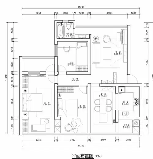 设计后的平面布置图