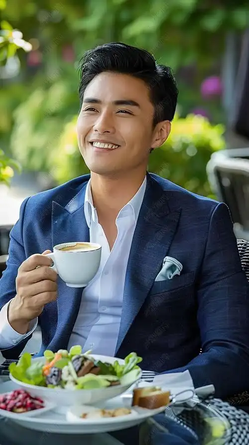 原创男子工作职场职业白领男性工作商务年轻办公-版权可商用