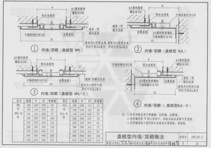 内墙变形缝图集内墙伸缩缝图集图文说明