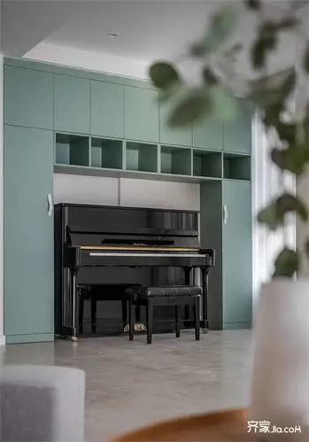 130北欧三房装修效果图,曲与绿装修案例效果图-齐家网