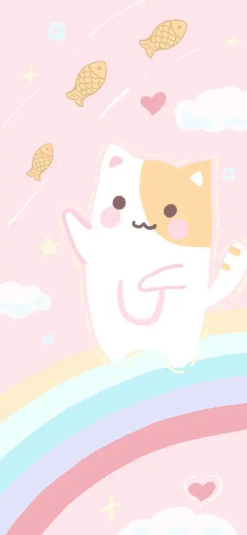 可爱小清新卡通小动物手机主题壁纸