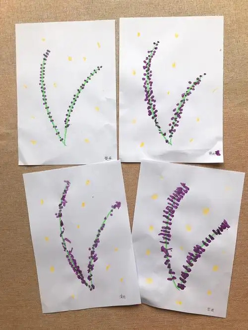 点点成画 写美篇美术活动的种类很多,一般小班的小朋友进行的都是涂色