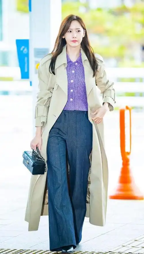 状态超好林允儿机场时尚美照