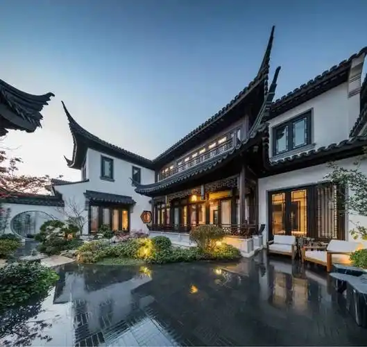 闵行浦江上海桃花源中式合院别墅-楼盘动态资讯!_东方_园林_水景