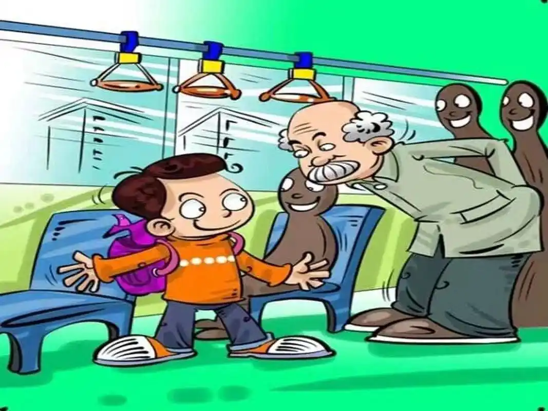 看图写话|《让座》99 时间:早上73 人物:小刚 爷爷73 地点:公交