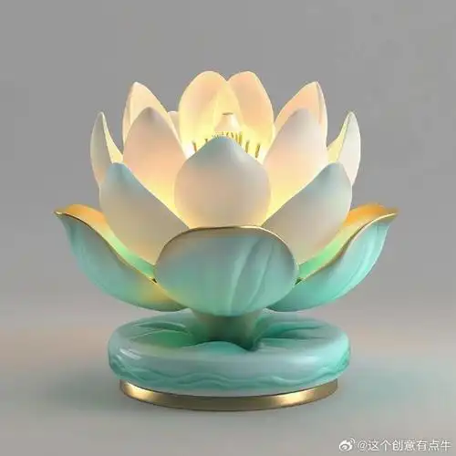 创意设计|荷花氛围香薰灯